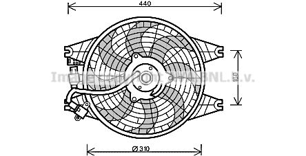 AVA QUALITY COOLING Вентилятор, охлаждение двигателя KA7518